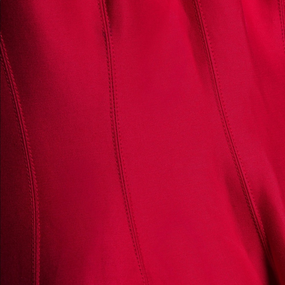 Halston Heritage Cutout Back Pleated Prom Dress - Picture 4 of 8